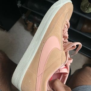 Pink nike sneakers
